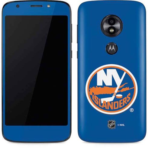 NHL New York Islanders Solid Background Moto E5 Play Skin